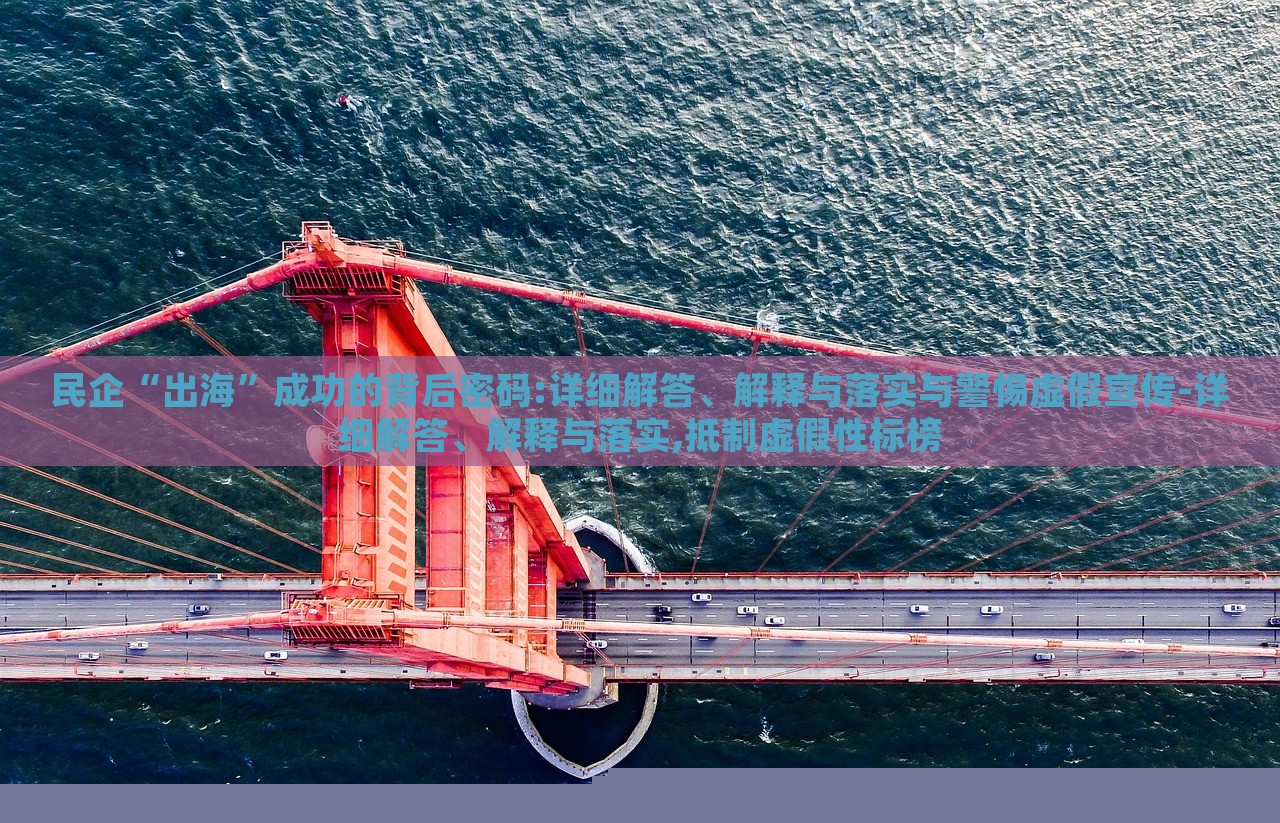 民企“出海”成功的背后密碼:詳細(xì)解答、解釋與落實(shí)與警惕虛假宣傳-詳細(xì)解答、解釋與落實(shí),抵制虛假性標(biāo)榜